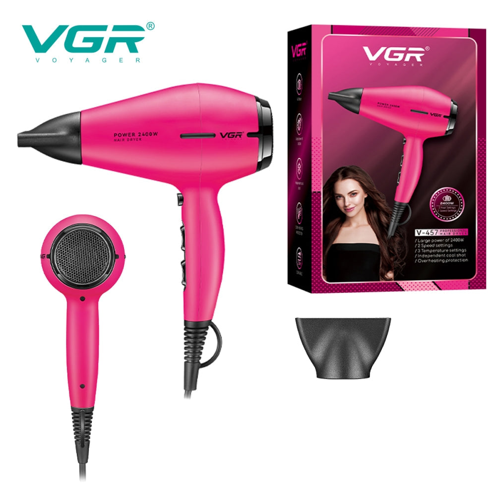 مجفف شعر إحترافي بقوه 2400 واط وموتور أي سي VGR V-457