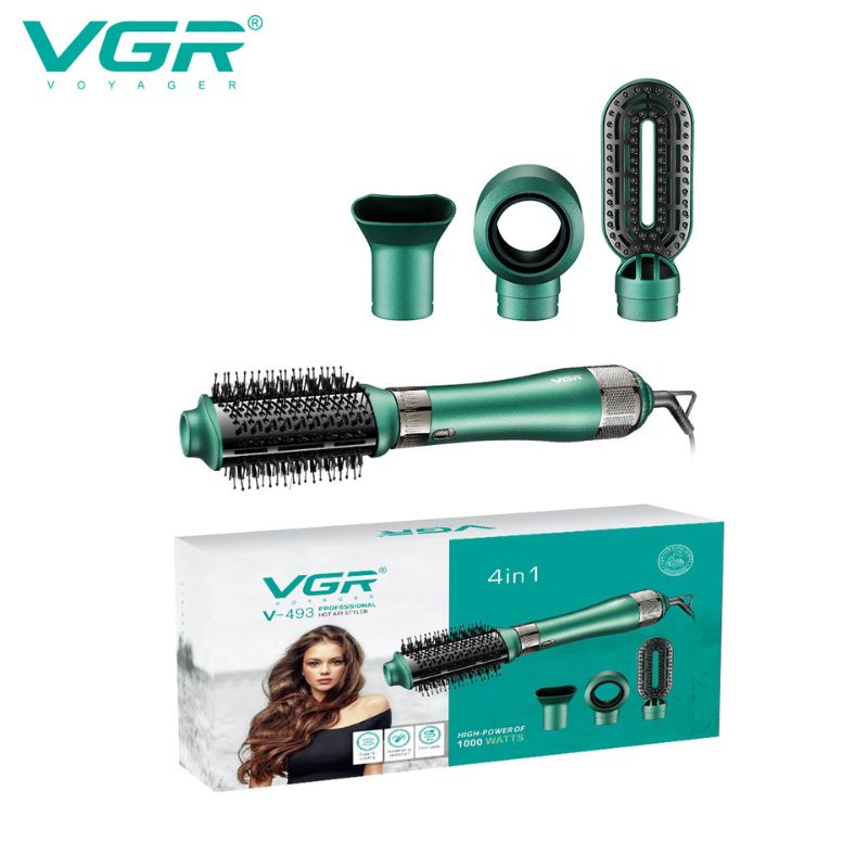 فرشاة ومصفف شعر احترافية للنساء 4 في 1 VGR V-493
